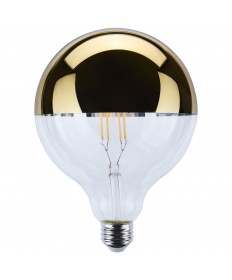 Satco G40 LED S12546 | 8W E26 LED Light Bulb Medium Base 2700K Gold Crown 100 Watt Replacement