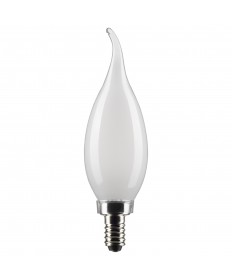 Satco S21300 4 Watt CA10 LED Bulb Frost Candelabra Base 2700K 120V