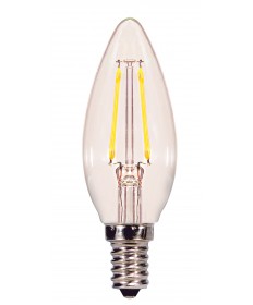 Satco S29920 2.5W CTC/LED/27K/CL/120V 2.5 Watts 120 Volts 2700K LED