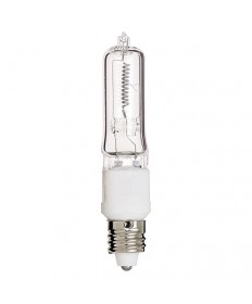 Satco S3181 500Q/CL 500 Watt T4 Halogen Bulb E11 Mini Candelabra Base Clear