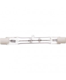 Satco S3183 Satco 75T3Q/CL 130V 75 Watt 130 Volt T3 R7S Base J-Type (short) Clear Double Ended Quartz Halogen Light Bulb