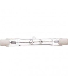 Satco S3184 Satco 250T3Q/CL 250 Watt 120 Volt T3 R7S Base 78mm J-Type (short) Clear Double Ended Quartz Halogen Light Bulb