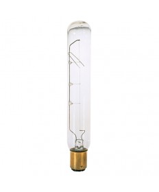 Satco S3248 Satco 25T6.5DC 25 Watt 130 Volt T6.5 Double Contact Bayonet Base Clear Tubular Light Bulb