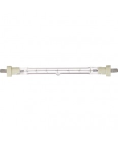 Satco S3429 Satco 300T3Q/CL 300 Watt 120 Volt T3 Blade Base 145mm J-Type Clear Double Ended Quartz Halogen Light Bulb