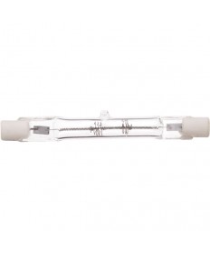 Satco S3480 100T3Q/CL 100 Watt 120 Volt T3 R7S Base 78mm J-Type (short) Clear Double Ended Halogen Light Bulb