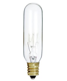 Satco S3912 15T6/CL/E12/145V 15 Watts 145 Volts Incandescent Light