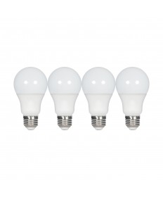 Satco|Nuvo S39596 | Satco A19 LED Bulb 9.5 Watt Frosted 2700K 120 Volts 4-Pack