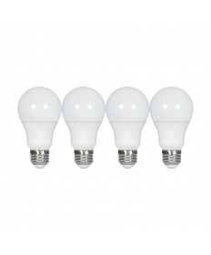 Satco|Nuvo S39596 | Satco A19 LED Bulb 9.5 Watt Frosted 2700K 120 Volts 4-Pack