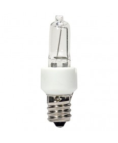 Satco S4480 KX20CL/3M/E12 20 Watt 120 Volt T3 Dimmable E12 Candelabra Base Clear Halogen Bulb