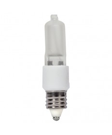 Satco S4489 Satco KX20FR/3M/MC 20 Watt 120 Volt T3 E11 Mini Can Base Frosted Krypton Xenon High Performance Halogen Lamp