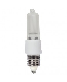 Satco S4491 Satco KX60FR/3M/E11 60 Watt 120 Volt T3 E11 Mini Can Base Frosted Krypton Xenon High Performance Halogen Lamp