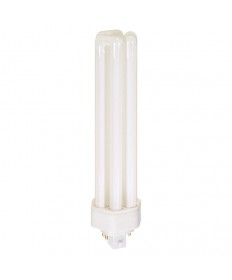 Satco S6421 Satco CF57DT/E/IN/827 57 Watt 120 Volt T4 Triple Tube GX24q-5 4 Pin Electronic Compact Fluorescent Lamp (CFL)