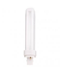 Satco S6725 Satco CF26DD/827 26 Watt T4 G24D-3 2-Pin Base 2700K Dulux D Compact Fluorescent Light Bulb (CFL)