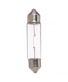 Satco S6987 X5T3-1/4 24V 5 Watt 24 Volt T3.25 DE Cap Clear Festoon Xenon Miniature Light Bulb