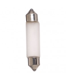 Satco S6991 X5T3 1/4 F 24V Festoon 5 Watt T3.25 DE Cap Frosted