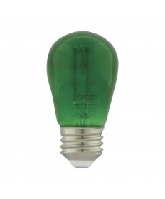 Satco S8024 1W/LED/S14/GREEN/120V/ND/4PK 1 Watts 120 Volts LED Light