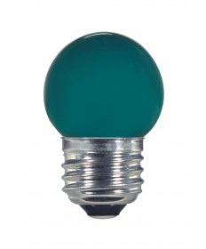 Satco S9162 1.2 Watts S11 LED Bulb Blue Medium Base 120 Volts