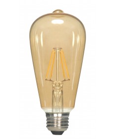 Satco S9579 6.5ST19/AMB/LED/E26/23K/120V 6.5 Watts 120 Volts 2300K LED