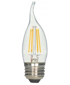 Satco S9965 5.5W EFC/LED/27K/CL/120V 5.5 Watts 120 Volts 2700K LED