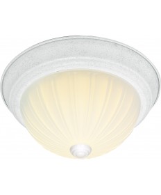 Nuvo Lighting SF76/125 2 Light 11" Flush Mount Frosted Melon Glass