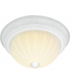 Nuvo Lighting SF76/129 3 Light 15" Flush Mount Frosted Melon Glass