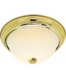 Nuvo Lighting SF76/130 2 Light 11" Flush Mount Frosted Ribbed