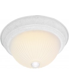 Nuvo Lighting SF76/131 2 Light 11" Flush Mount Frosted Ribbed