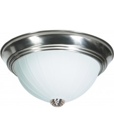 Nuvo Lighting SF76/243 2 Light 11" Flush Mount Frosted Melon Glass