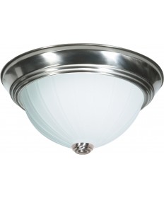 Nuvo Lighting SF76/244 2 Light 13" Flush Mount Frosted Melon Glass
