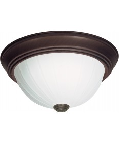 Nuvo Lighting SF76/248 3 Light 15" Flush Mount Frosted Melon Glass