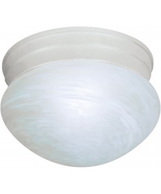 Nuvo Lighting SF76/612 1 Light 8" Flush Mount Small Alabaster Mushroom