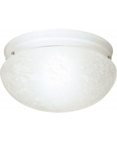 Nuvo Lighting SF76/614 2 Light 12" Flush Mount Large Alabaster