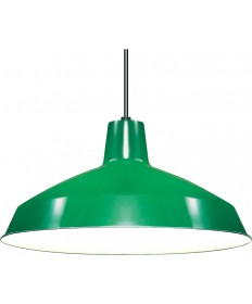 Nuvo 76/660 Green 1-Light 16" Warehouse Shade Pendant Light Fixture