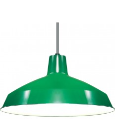 Nuvo SF76/660 Green 1-Light 16" Warehouse Shade Pendant Light Fixture