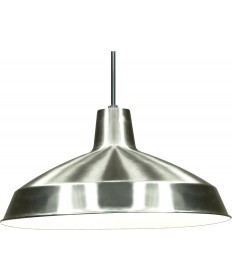 Nuvo|Satco SF76/661 | 1 Light Warehouse Lamp Shade Pendant 16 inch Light Fixture Brushed Nickel