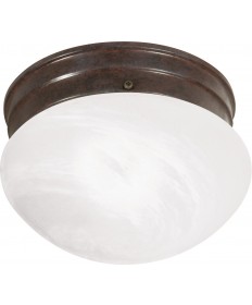 Nuvo Lighting SF76/670 1 Light 8" Flush Mount Small Alabaster Mushroom