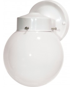 Nuvo Lighting SF76/704 1 Light 6" Porch Wall With White Globe