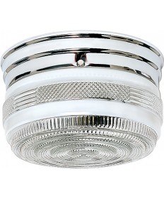 Nuvo Lighting SF77/101 2 Light 8" Flush Mount Medium Crystal / White