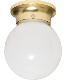 Nuvo Lighting SF77/108 1 Light 6" Ceiling Fixture White Ball
