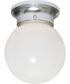 Nuvo Lighting SF77/110 1 Light 6" Ceiling Fixture White Ball