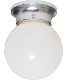 Nuvo Lighting SF77/111 1 Light 8" Ceiling Fixture White Ball