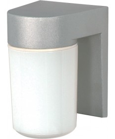Nuvo Lighting SF77/136 1 Light 8" Utility Wall Mount With White Glass