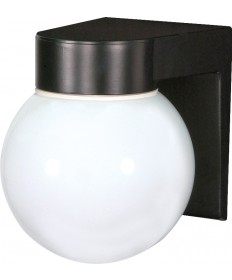 Nuvo Lighting SF77/140 1 Light 8" Utility Wall Mount With White Glass