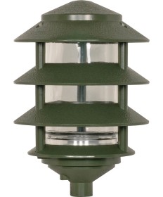 Nuvo Lighting SF77/324 Pagoda Garden Fixture Small Hood 1 light 3 Tier