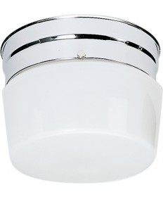 Nuvo Lighting SF77/342 1 Light 6" Flush Mount Small White Drum