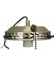 Satco SF77/466 ANT BR WIRED FAN KIT CANDELABR Canopies & Glass Holders