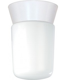 Nuvo Lighting SF77/533 1 Light 8" Utility Ceiling Mount With White