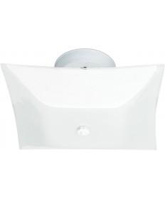 Nuvo Lighting SF77/824 2 Light 12" Ceiling Fixture White Square