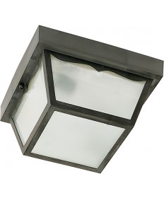 Nuvo Lighting SF77/891 2 Light 10" Carport Flush Mount With Frosted