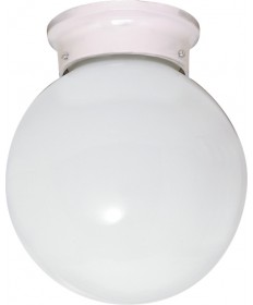 Nuvo Lighting SF77/948 1 Light 8" Ceiling Fixture White Ball